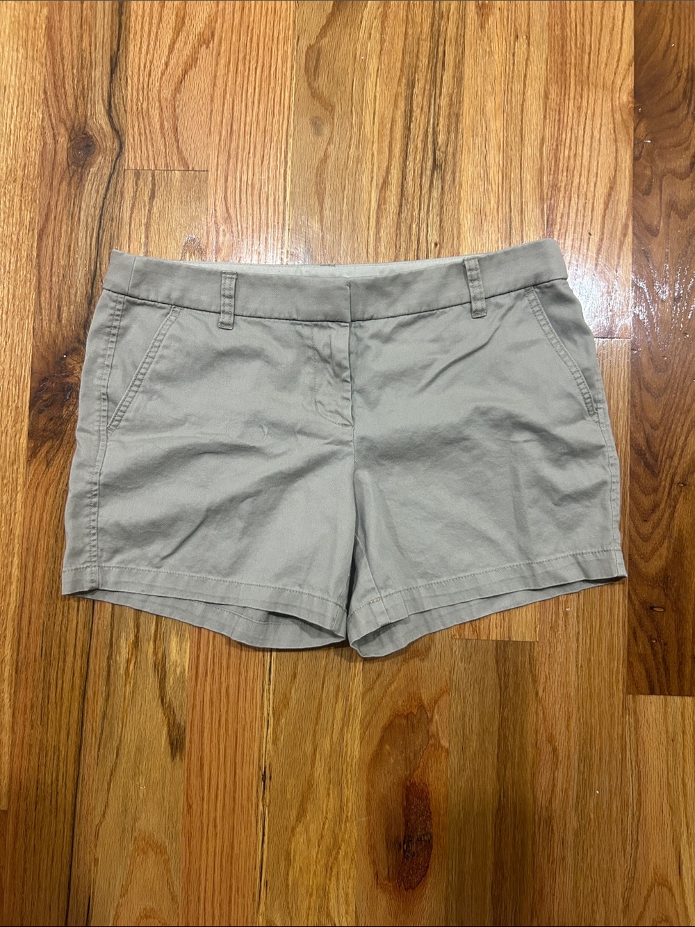 J. Crew Women's tan Chino Bermuda Shorts